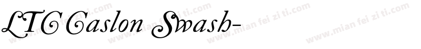 LTC Caslon Swash字体转换